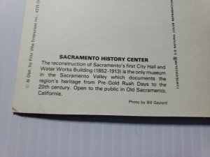 Vintage Postcard Old Sacramento History Center 1995 California museum unposted