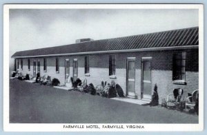 1940's FARMVILLE MOTEL TOURIST COURT*VIRGINIA*VA*RESTAURANT*VINTAGE POSTCARD