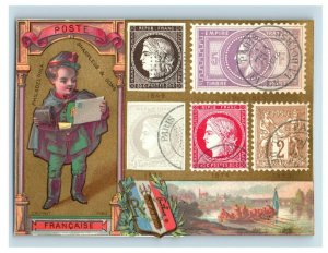 1880s Sharpless & Sons Dry Goods Postage Stamps Various Countries Lot Of 8 P212