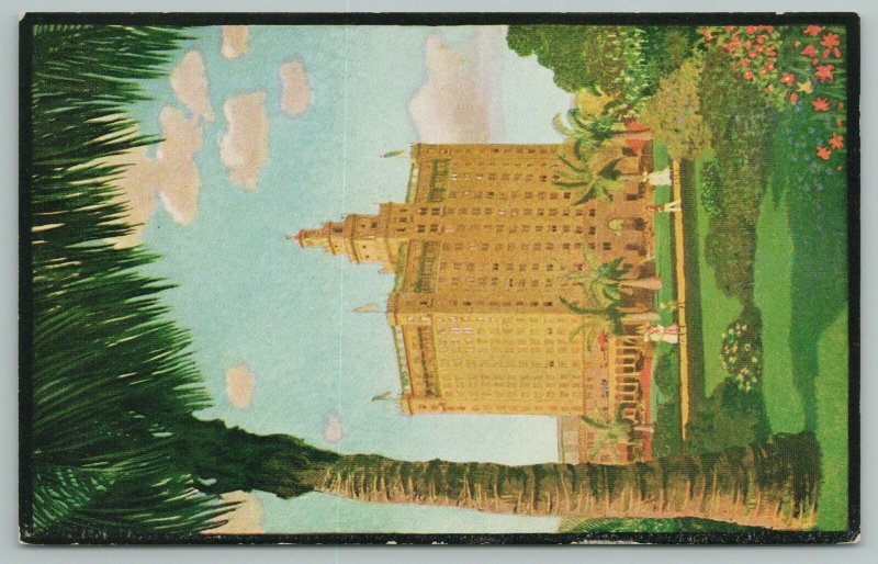 Miami Florida~Hotel Everglades And Grounds~Vintage Postcard