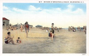 J92/ Wilmington North Carolina Postcard c1910 Bathers Wrightsville Beach 368