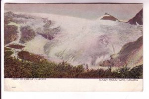 Foot of Great Glacier, Rocky Mountains, Warwick 2067, Used 1909