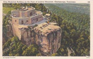 Tennesse Chattanooga Ochs Memoriial Building On The Point At Lookout Mountain