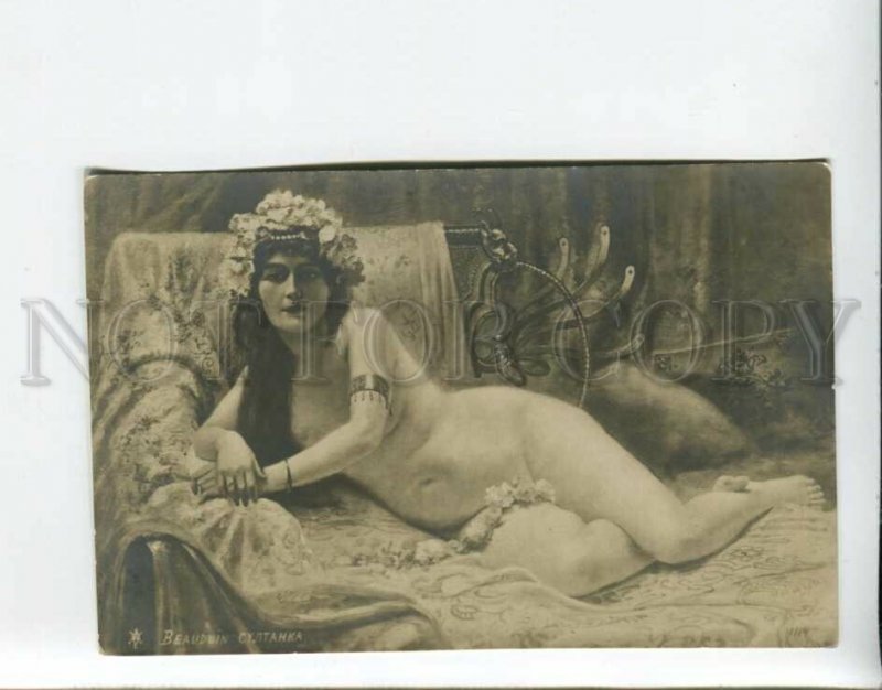 3161002 NUDE Slave BELLY DANCER Harem by BEAUDUIN vintage PC