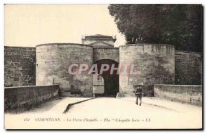 Old Postcard Compiegne Gate Chapel