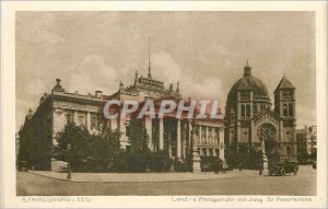 Old Postcard Strassburg Land u Amtsgericht mit Jung St Peterkirche