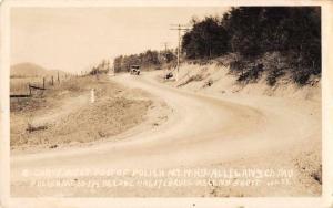 Polish Mt Maryland South Curve Real Photo Vintage Postcard JC932228