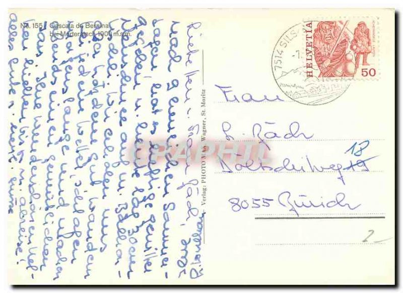 Postcard Modern Cascata Bernina