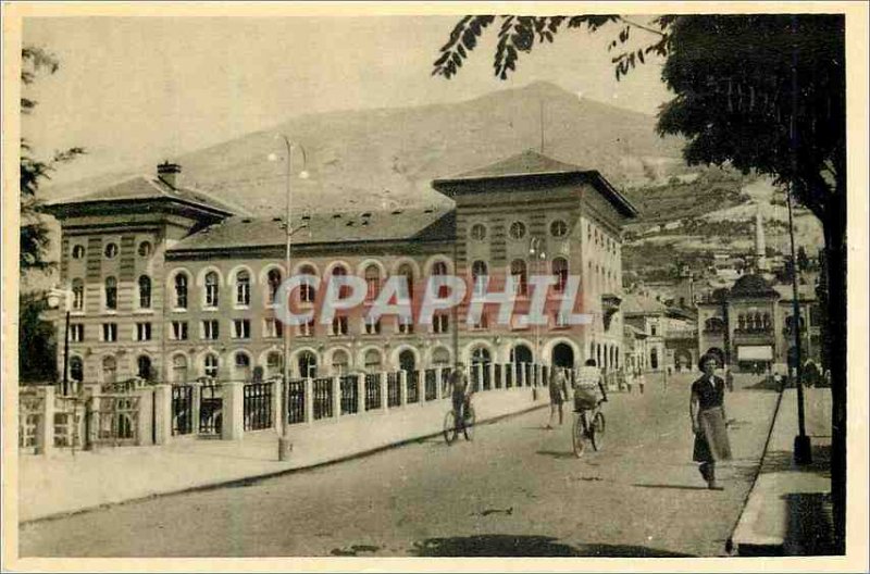 Modern Postcard Mostar Bridge Marshal Tito and hotel Neretva