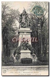 Old Postcard Melun Monument to children in Seine et Marne