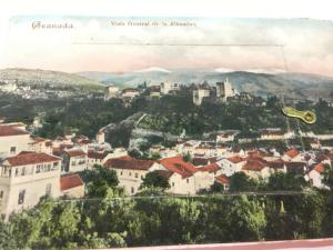 Granada Spain General View Souvenir Foldout Antique Postcard K31977
