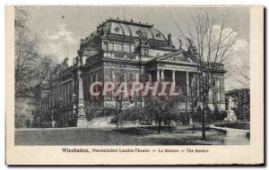 Old Postcard Wiesbaden Nassauisches Landes Theater The Theater The Theater