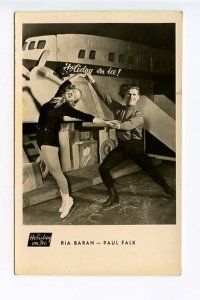 Holiday on Ice Skaters Ria Baran Paul Falk Postcard