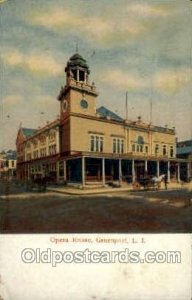 Opera House, Greenport, L.I., USA 1911 light crease left bottom corner tip, p...