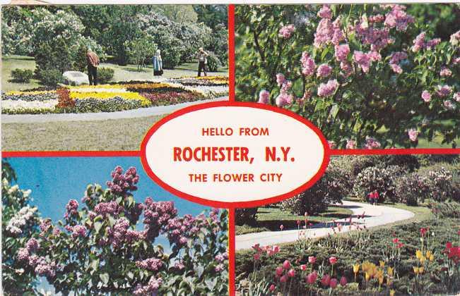 Hello from Rochester, New York - The Flower City at Highland Park - pm 1959