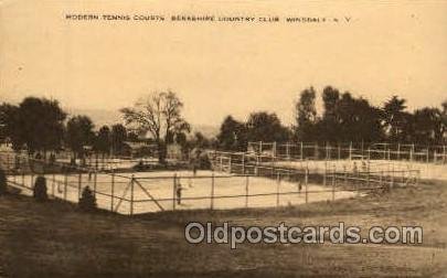 Berkshire Country Club, Wingdale, N.Y., USA Tennis Unused crease near top edg...