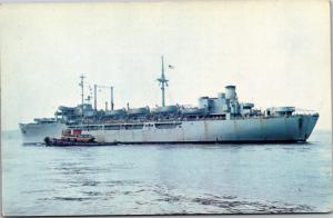U.S. Naval Ship General R.E. Callan T-AP 139 Vintage Postcard H09