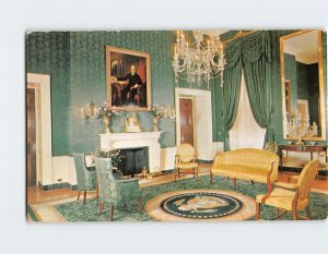 Postcard The Green Room White House Washington District of Columbia USA