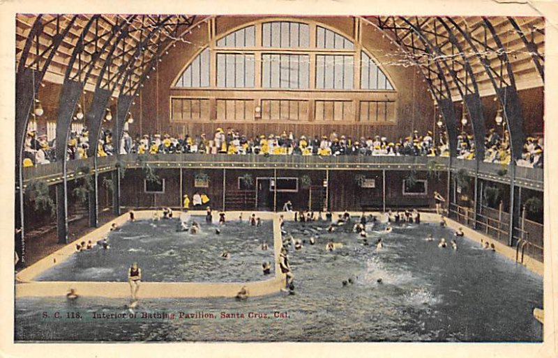 Interior of Bathing Pavilion Santa Cruz CA