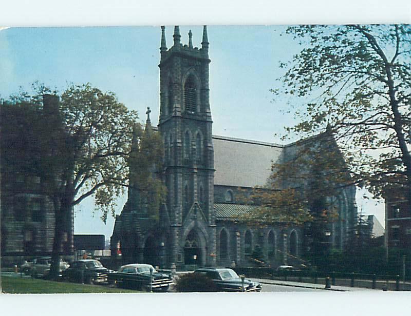 Unused Pre-1980 CHURCH SCENE Worcester Massachusetts MA L3845
