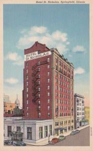 Illinois Springfield Hotel St Nicholas Curteich