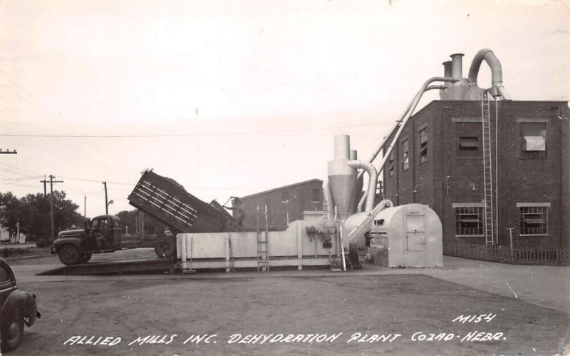 Cozad Nebraska Allied Mills Inc. Dehydration Plant Real Photo Vintage PC U2435