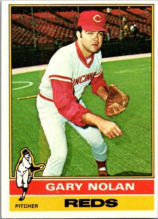 1976 Topps Football Card Gary Nolan Cincinnati Reds sk13548