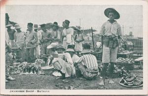 Javanese Shop Batavia Indonesia Red Star Line UNUSED Postcard E53