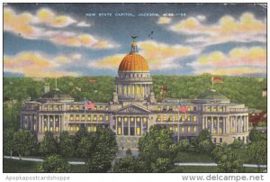 Mississippi Jackson New State Capitol Building 1949