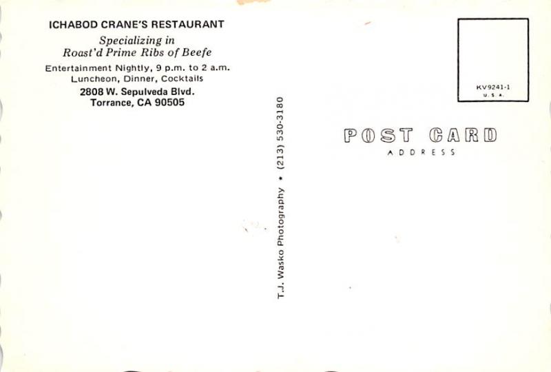 Ichabod Crane's Restaurant - Torrance, California