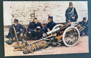 Mint England Color Picture Postcard Belgian War Dogs