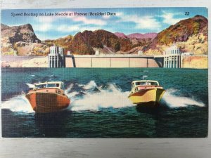 Vintage Postcard 1930-45 Boulder Dam Lake Meade Hoover (Boulder) Dam Nevada