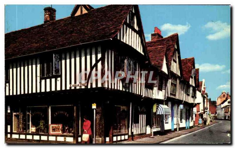 Postcard Old Silent Street Ipswich