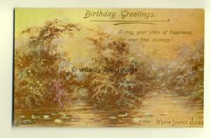 ar0094 - Birthday Greetings, Where Fairies Dream, Artist Cynicus - Postcard