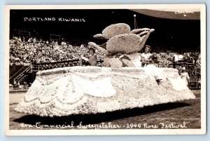Portland OR Postcard RPPC Photo Non Commercial Sweepstakes 1949 Rose Festival