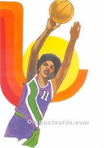 Original Artwork by Robert Peak, 1984 Summer Olympics Women's Basketball Stam...