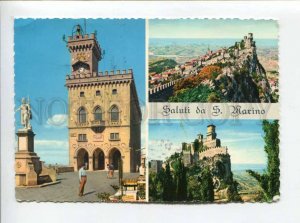 422071 San Marino to GERMANY 1963 year collage RPPC w/ sport stamps