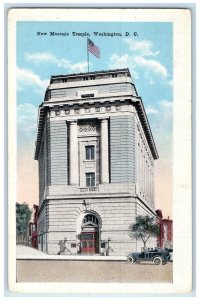 c1920's New Masonic Temple Washington DC Congressional Series Idaho Postcard