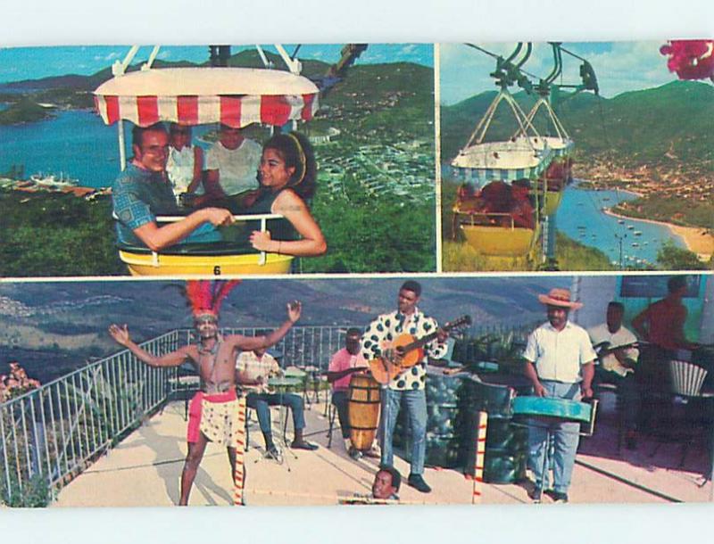 Pre-1980 THREE VIEWS ON ONE POSTCARD St. Thomas Us Virgin Islands USVI i1116