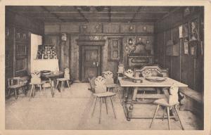 Germany Hesse traditional room interior early postcard