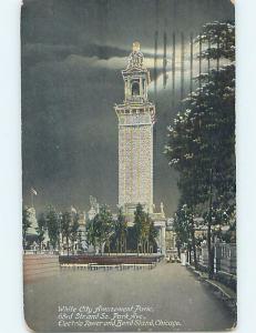 Divided-Back PARK SCENE Chicago Illinois IL hk7685