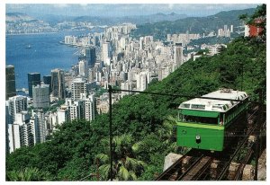 Hong Kong Peak Tramway Postcard 1985 Unposted 4 x 6