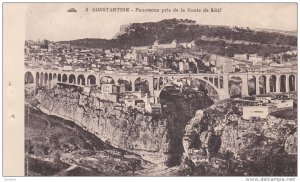 CONSTANTINE, Algeria, 1900-1910´s; Panorama Pris De La Route De Setif