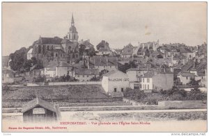 NEUFCHATEAU, Vosges, France; Vue generale vers l'Eglise Saint-Nicolas, 00-10s