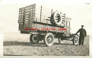 KS, Clyde, Kansas, RPPC, Walter Olsson's Early Service Truck