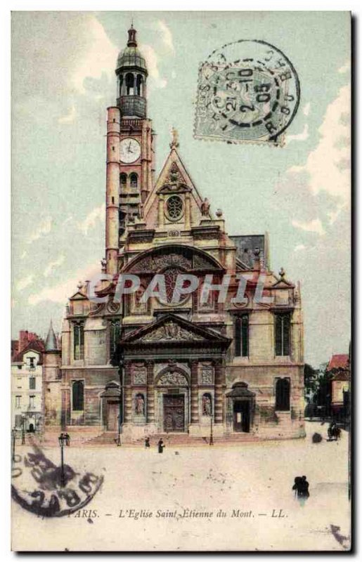 Paris Carte Postale Ancienne Eglise Saint Etienne du Mont