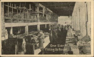 Cedar Rapids IA Chandler Pump Co Factory Fitting Up Room 1918 Postcard