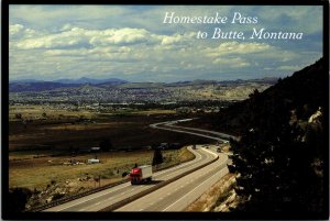 Homestake Pass Interstate 90 to Butte Montana Postcard
