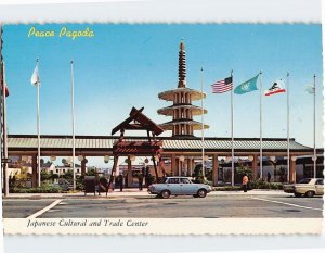 Postcard Peace Pagoda Japanese Cultural and Trade Center San Francisco CA USA