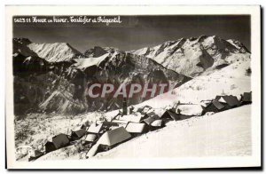 Huez in Winter - Old Postcard